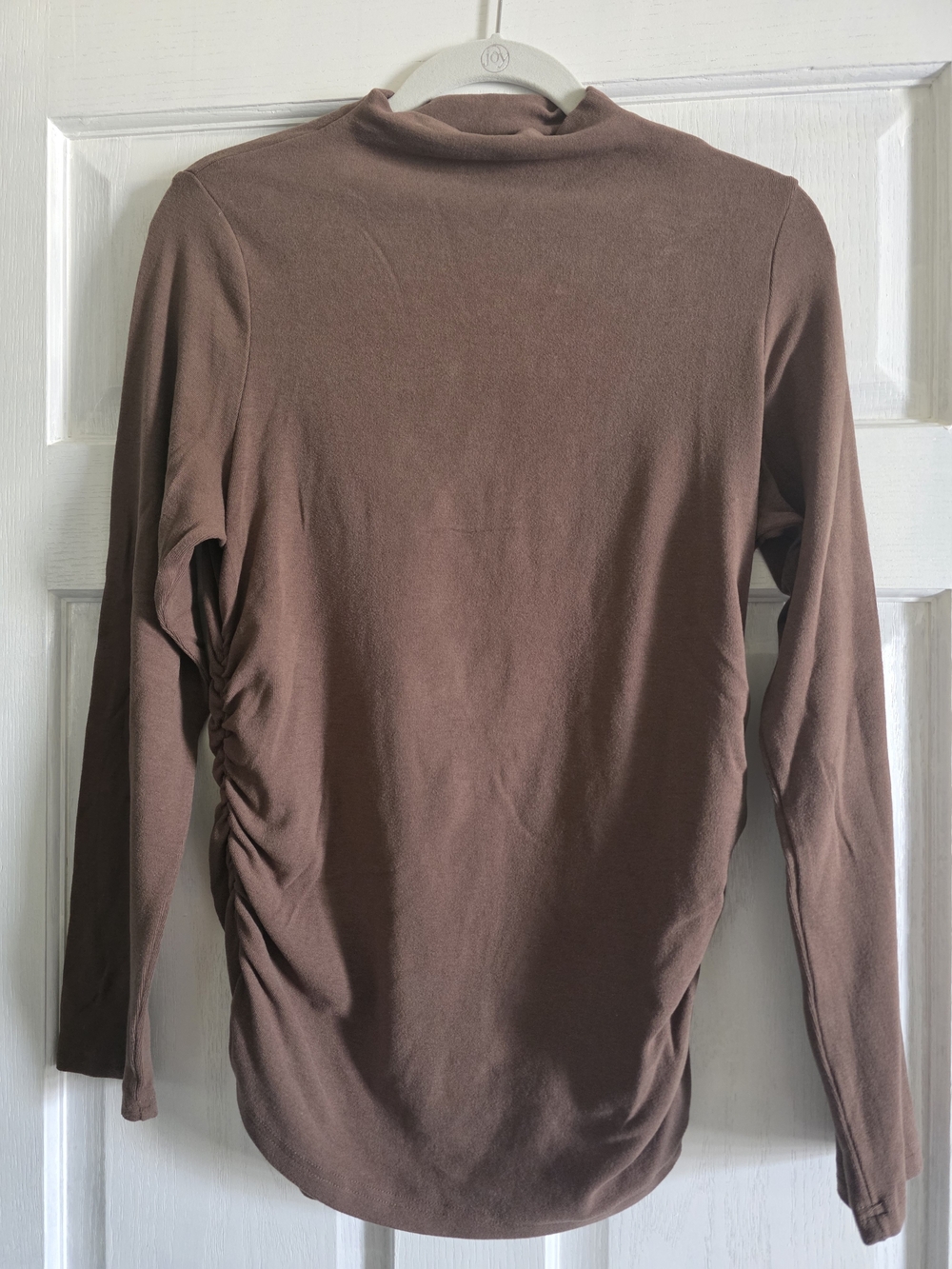 OGL Women's Brown Cowl Neck Long Sleeve Sweater